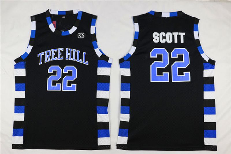 Men Movie basketball brothers 22 Scott Black NBA Jerseys